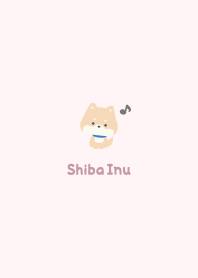 柴犬3 音符 [粉2]