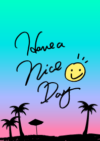 アロハ！青色-スマイル23-