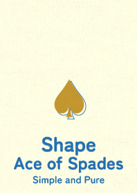 Shape spades  Yellow or car