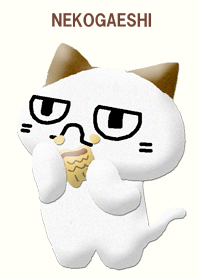 NEKOGAESHI and fish-shaped pancake.