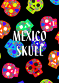 Mexico skull illust