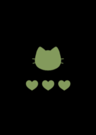 cute cat&heart(dusty color4-04)