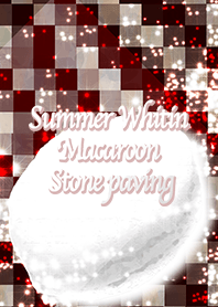 夏のホワイティンマカロン 石畳