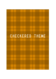 BROWN CHECKERED THEMEj-WHITE