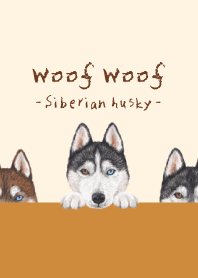 Woof Woof -Siberian husky- AUTUMN COLORS