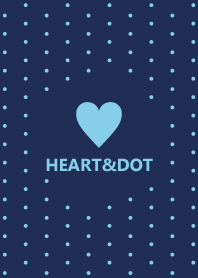 HEART&DOT *NAVY BLUE*
