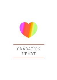 GRADATION HEART THEME :123