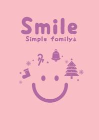 Smile & Xmas tree Light orchid pink