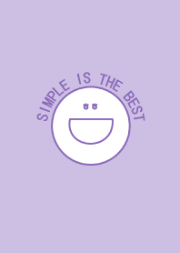 Simple is the Best 36 (purple smiley)