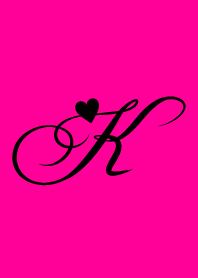 Vivid Pink Initial -K-