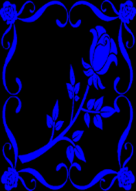 BLUE ROSE×BLACK