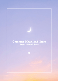 Crescent Moon and Stars54/Natural Style