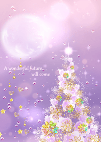 Christmas tree with rising money luck.4.