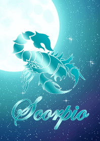 -Scorpio Clover Moon right blue-
