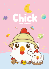 Chicken Cutie Galaxy Pink