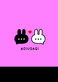 恋うさぎ♡ネオンピンク×ブラック