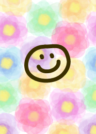 Flower水彩-スマイル-
