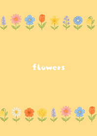 Flowers a la carte02 brown&yellow