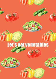 Let's eat vegetables red&yellowJ