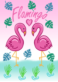 Pink Flamingo Birds
