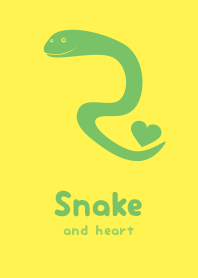 Snake & heart Lemon YEL