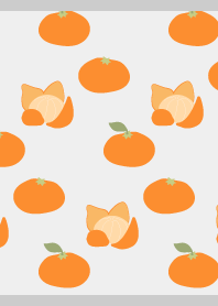 Winter mandarins02 on gray