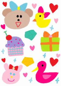 Colorful colorful kumako