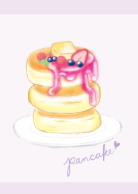 Strawberry pancake/violet:watercolor WV