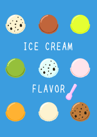 ICE CREAM FLAVOR/BLUE/YELLOW