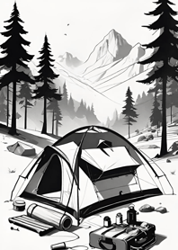 Camping in the mountains MX6bO