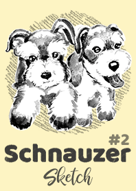 雪納瑞犬草圖 2
