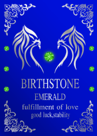 May emerald blue and silver JPN