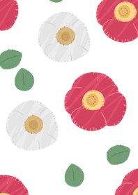 Camellia retro flower