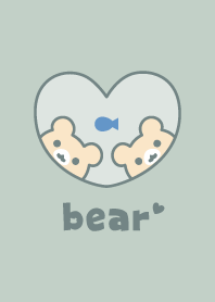 くま魚[くすみグリーン]