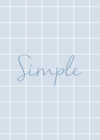 dull simple check blue