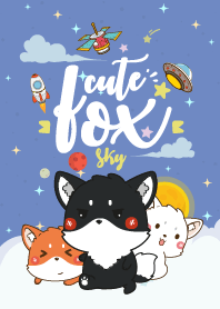 Fox Lovely Galaxy Sky