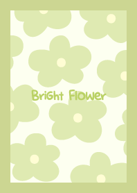 Bright Flower - Foam Green