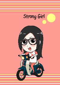 Strong girl.