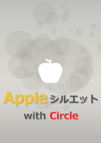 Simple apple and Circle silhouette theme