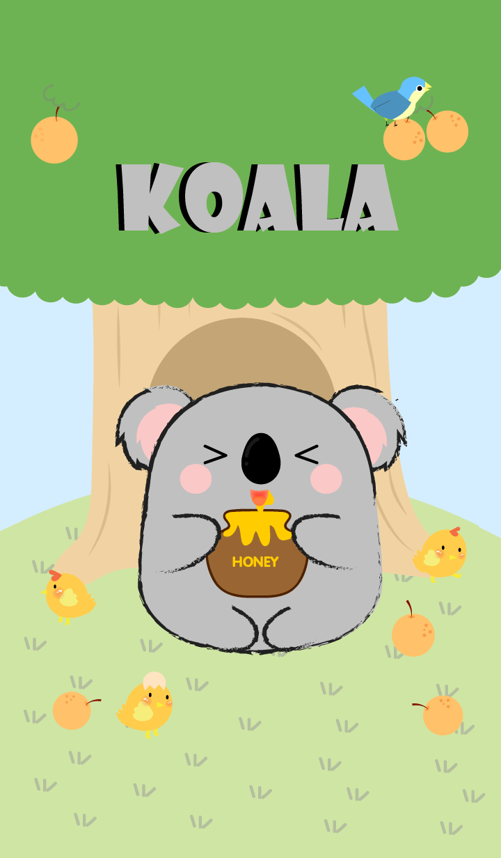 Koala With Tree Theme