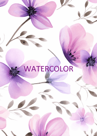 WATERCOLOR-PURPLE FLOWER 41