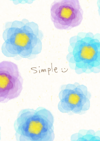 Watercolor Flower Blue23 from Japan