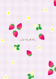 Strawberry plaid pattern10 from Japan