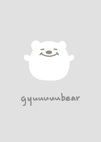 圓圓抱抱熊 - 灰