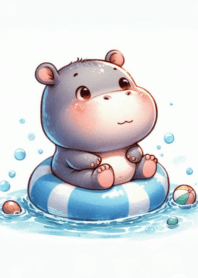 Moo Dong little hippo round body n.15