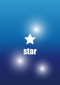 White simple star star