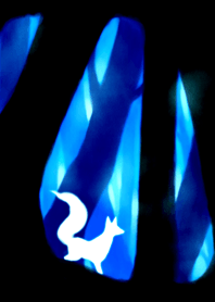 Blue forest and White fox.