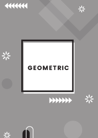 Flat Geometric Dusty Gray 2