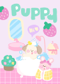 Puppy friend:Shower Time