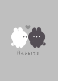 Monochrome Rabbits.